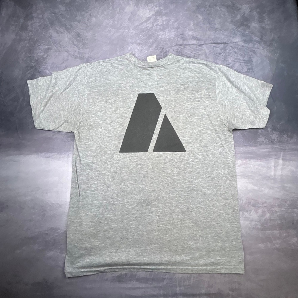 Vintage US Army PT Shirt Heather Grey Physical Fitness T-Shirt Large Y2K Boxy - Picture 6 of 7